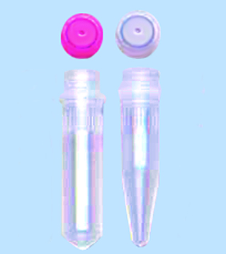 2.0ml FREE STANDING GRADUATED TUBE & CAP WITH O-RING