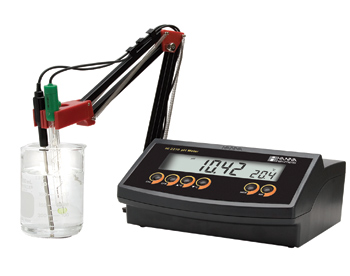 BENCH pH/mV METER W/ 2 POINT CAL 0.01 RES